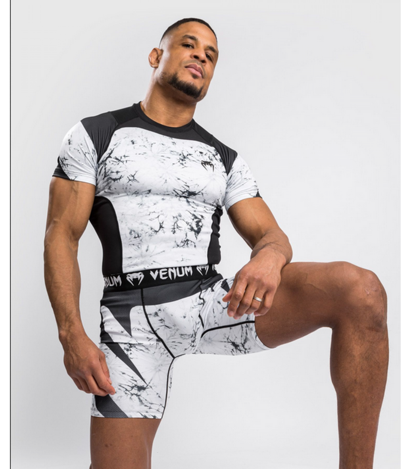 РАШГАРД - Venum G-Fit Marble Rashguard - Short Sleeves - Marble​